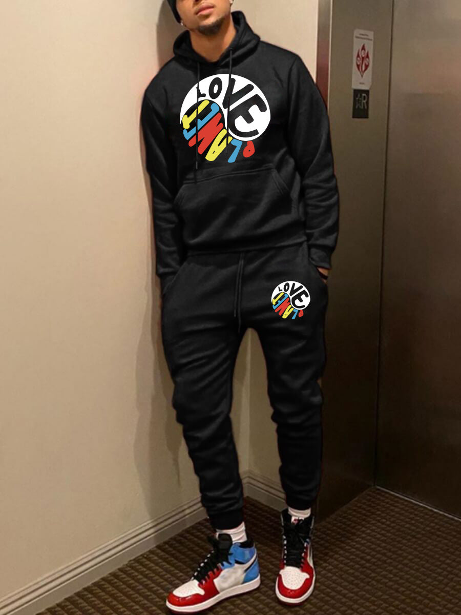 Herren Hoodie Set Jogginghose Streetwear Berlin Style