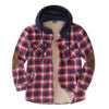Herren Flanelljacke Wattierte Winterjacke Mit Abnehmbarem Kapuzenfutter