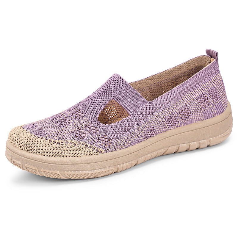Damen Sneaker Komfortabel Luftig Durchbrochenes Design