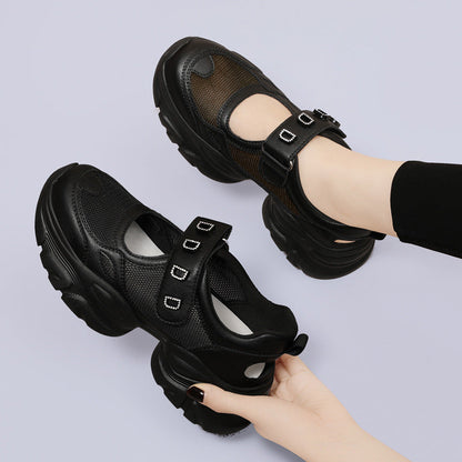 Damen Sneaker Sportlich Komfortabel Mit Verstellbarem Riemen