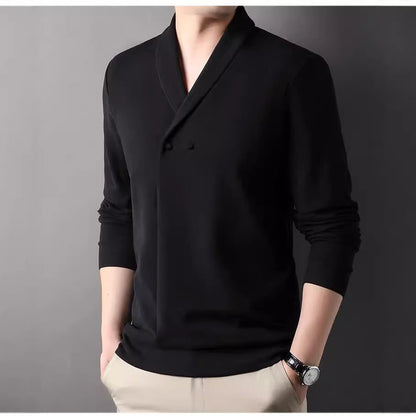 Herren Freizeitjacke Modern Schalkragen Praktisch Knöpfe