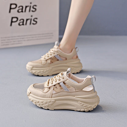 Damen Sneaker Chunky bequem atmungsaktiv Sportschuhe