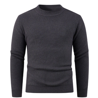 Herren Pullover Rundhals Strukturstoff Modern - BerlinGlamour