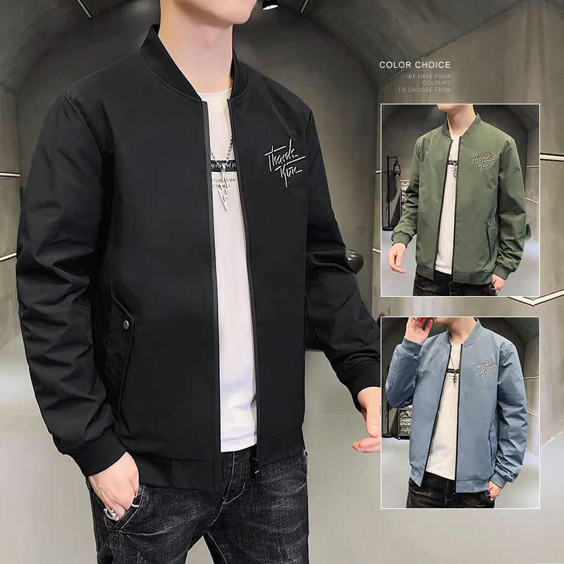 Herren Bomberjacke Sportlich Elegant Mit Stickerei - BerlinGlamour