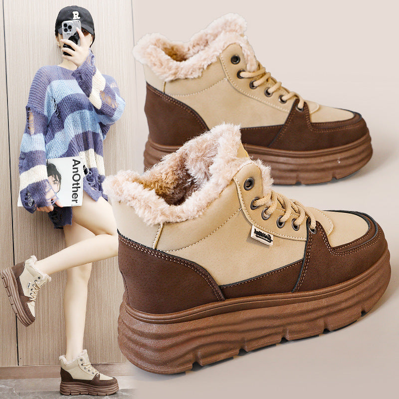 Damen Winterstiefel Warm Gefüttert Schnee Stiefel