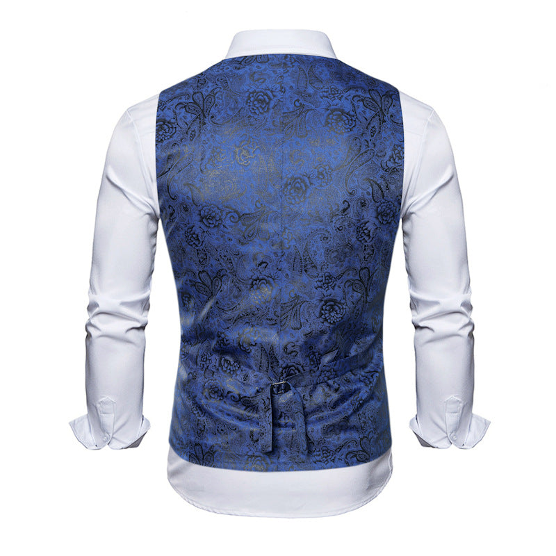 Herren Weste Elegant Floral Modisch Berlin Style