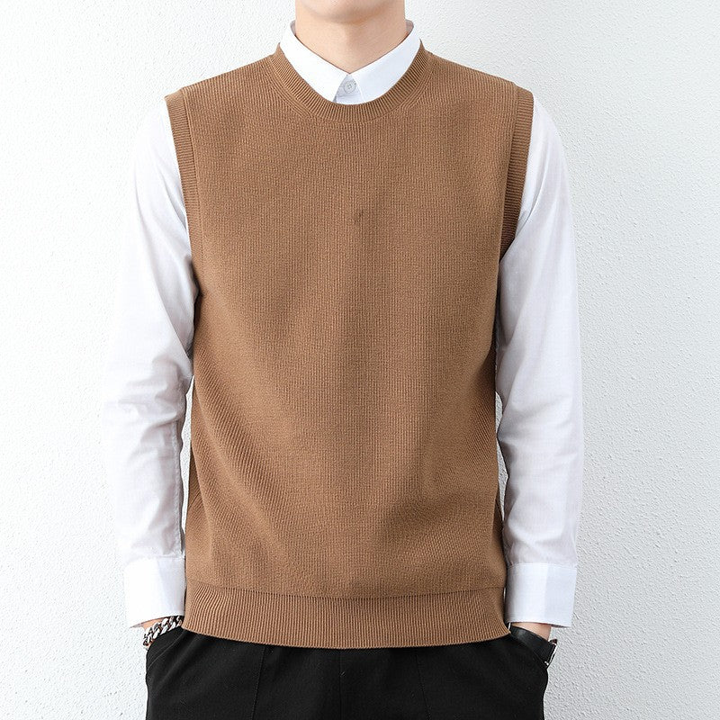 Herren Strickweste Modern Feinstrick Bequem