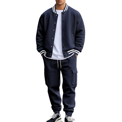 Herren Sport-Outfit Bomberjacke Cargo-Hose Set
