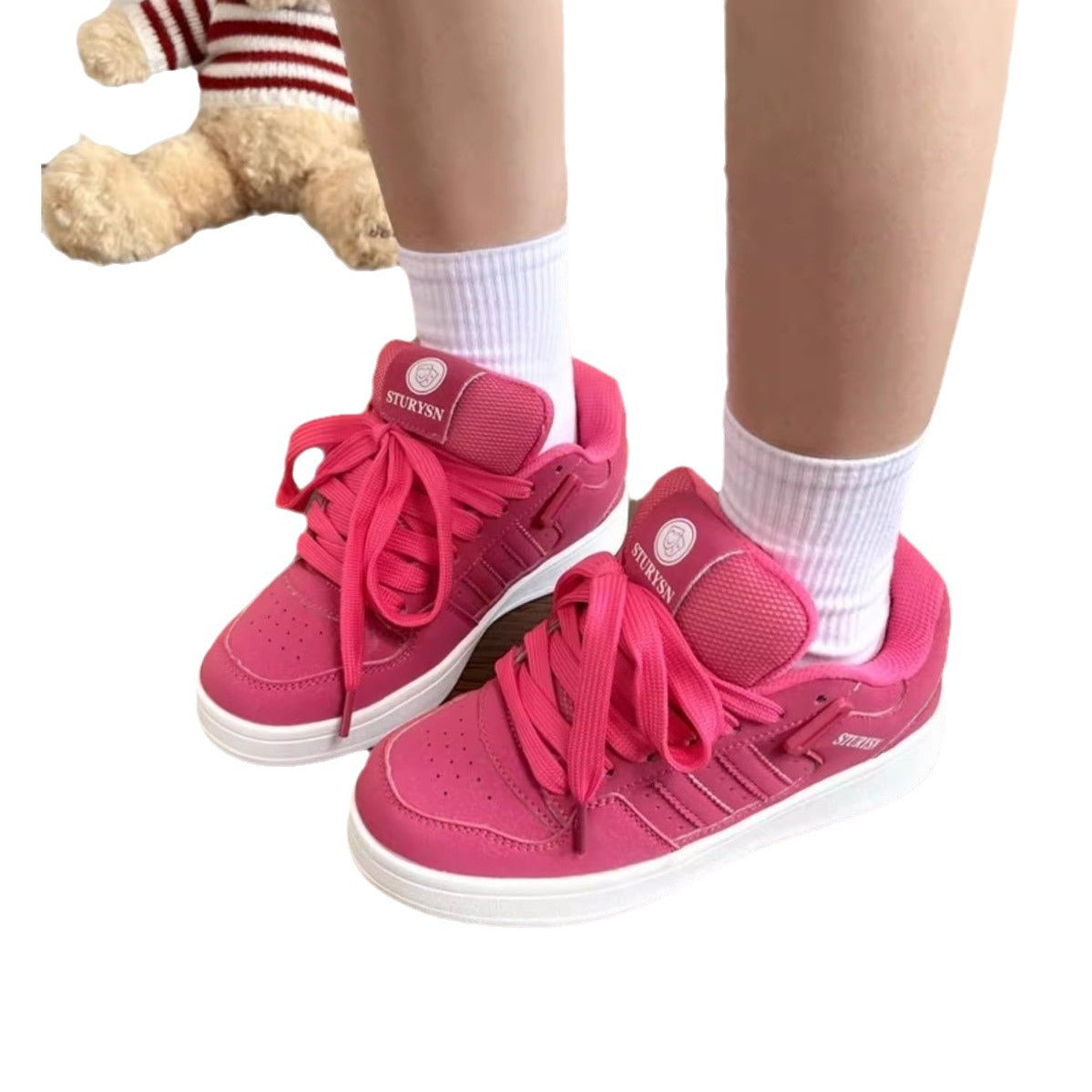 Damen Sneaker Sportlich Bequem Mit Gepolsterter Sohle