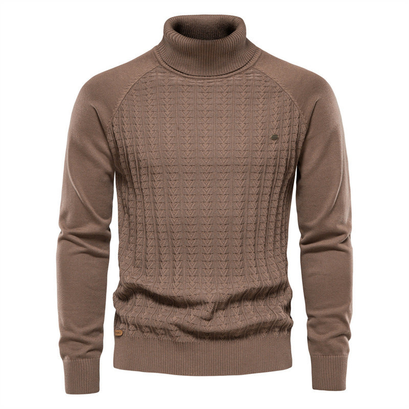 Herren Strickpullover mit modischem Stehkragen und strukturiertem Design BerlinGlamour, der perfekte Begleiter für jeden urbanen Abenteuer, wird dein neuer Titel sein: St - BerlinGlamour