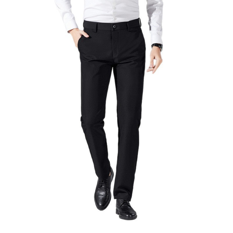 Elegante Herren Businesshose Slim Fit Schwarz