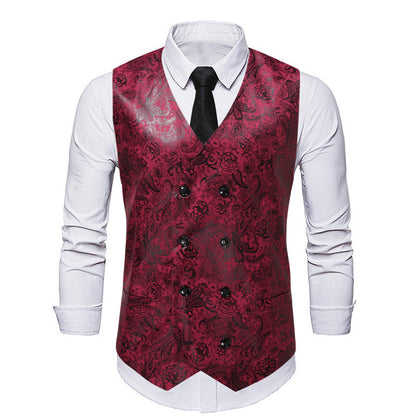 Herren Weste Elegant Floral Modisch Berlin Style