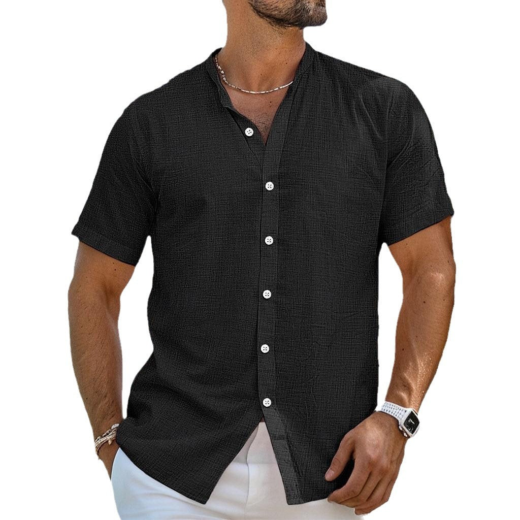 Herren Kurzarmhemd mit Textilstruktur Modern Berlin Style