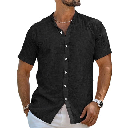 Herren Kurzarmhemd mit Textilstruktur Modern Berlin Style