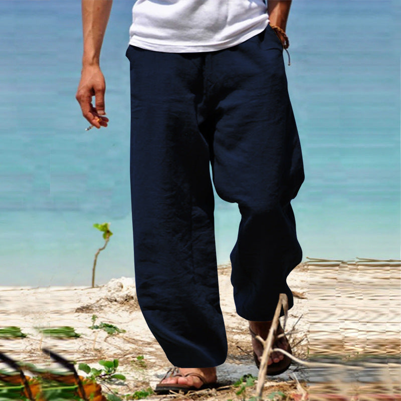 Bequeme Leinenhose für Herren Sommer Modern