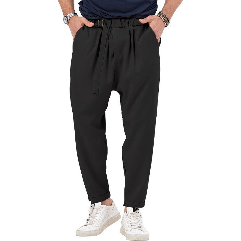 Herren Haremshose Elastisch Mit Seitentaschen Trendy