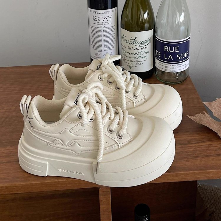 Damen Sneaker Hoch Plattform Weite Sohle Modern