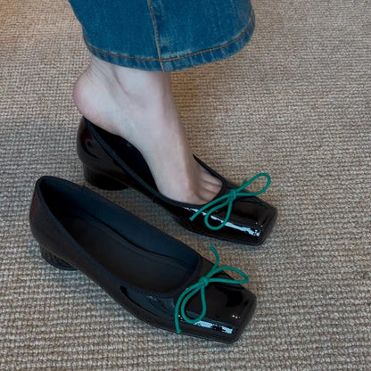 Damen Ballerinas Elegante Schleifen Komfortabel