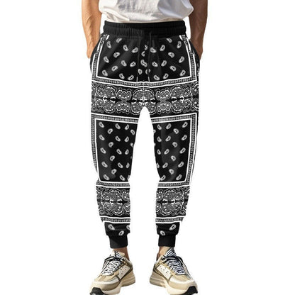 Herren Jogginghose Bandana Style Bequem Modern