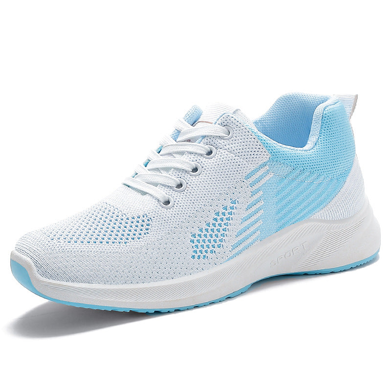 Damen Laufschuhe Leicht Atmungsaktiv Strickdesign Sportschuhe