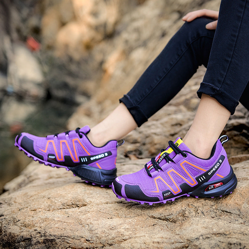 Damen Sneaker Bequem Trail Laufschuhe Stabil