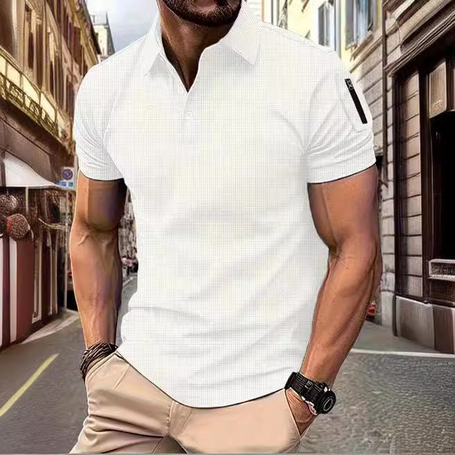 Herren Poloshirt Modern Muster Berlin Style - BerlinGlamour