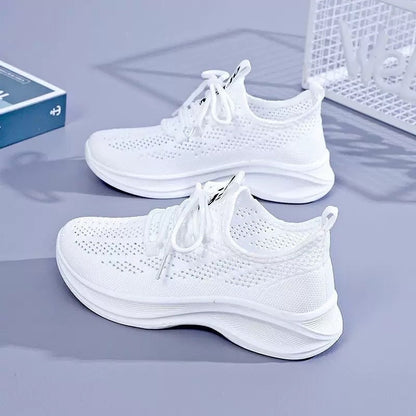 Damen Sneaker Atmungsaktiv Mesh Bequem Sport