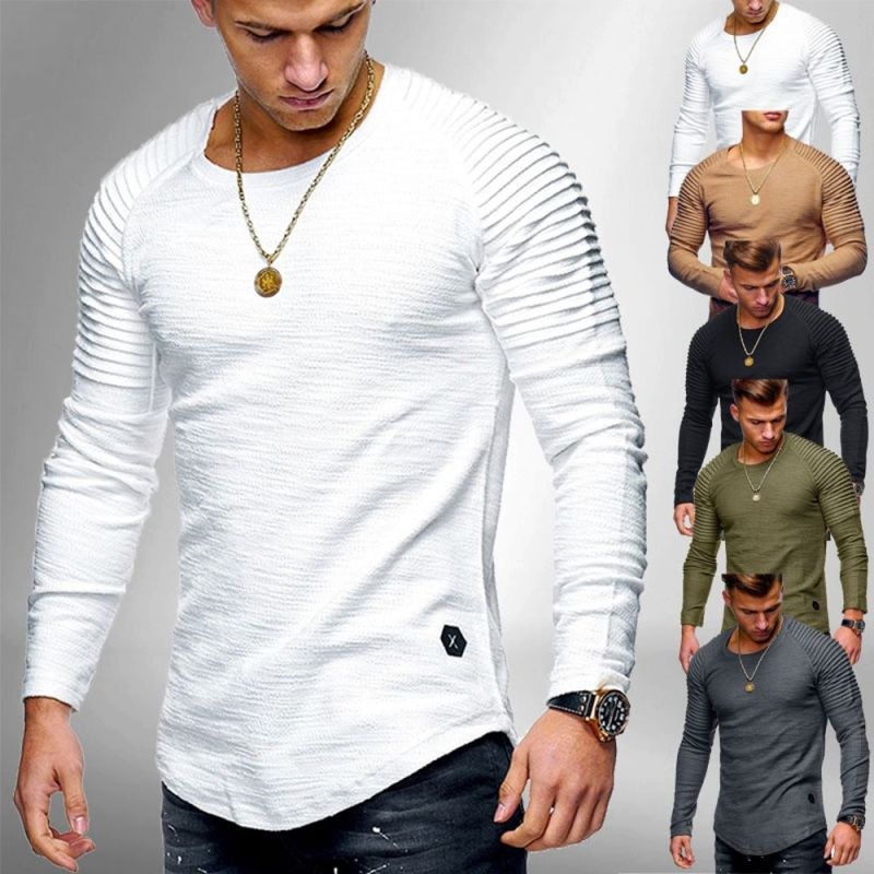 Herren Langarmshirt Strukturiert Modern Berlin Stylish - BerlinGlamour