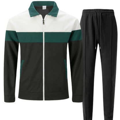 Herren Trainingsanzug Sport Set Atmungsaktiv Funktionsjacke
