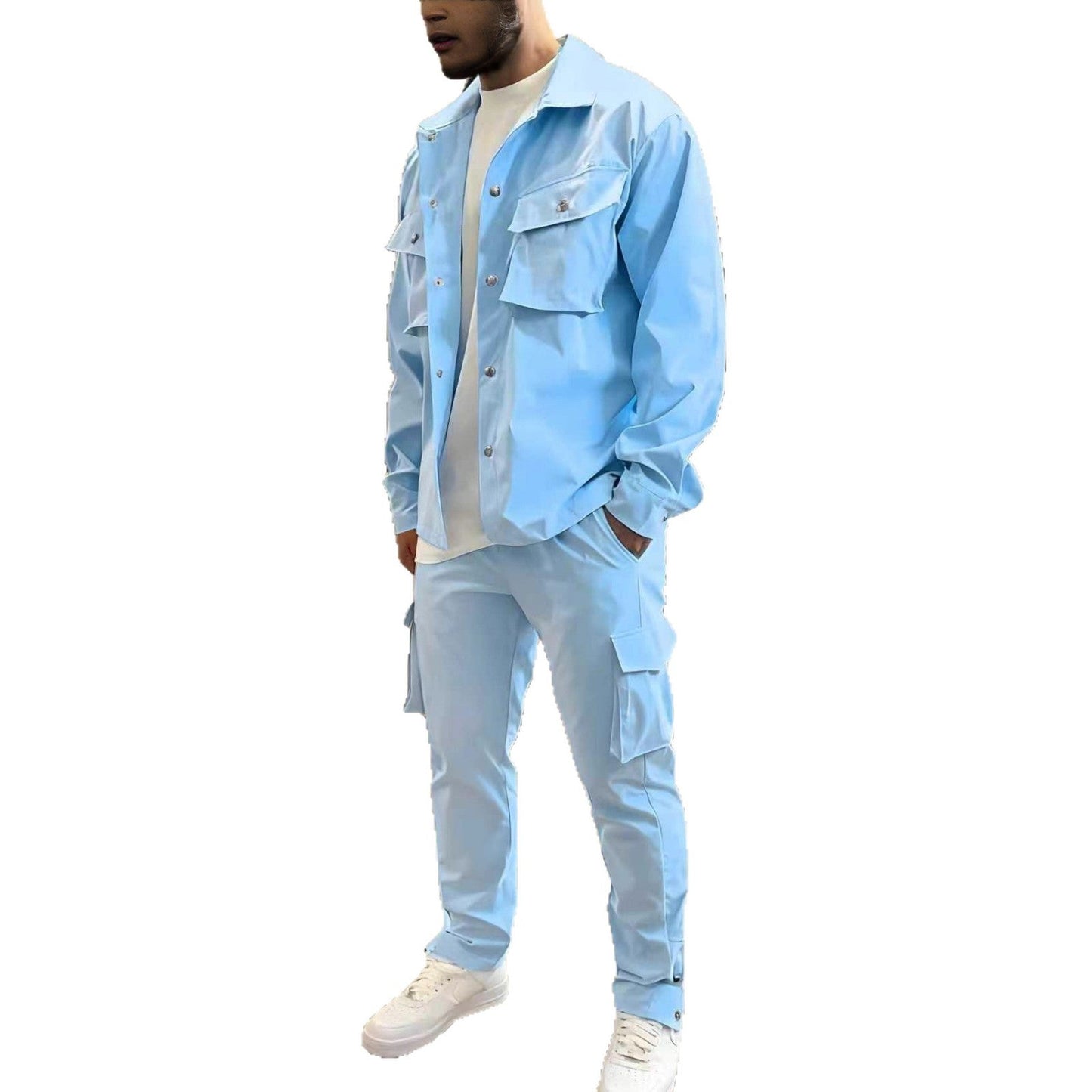 Herren Freizeit Set Cargo Hose Jacke Funktionell