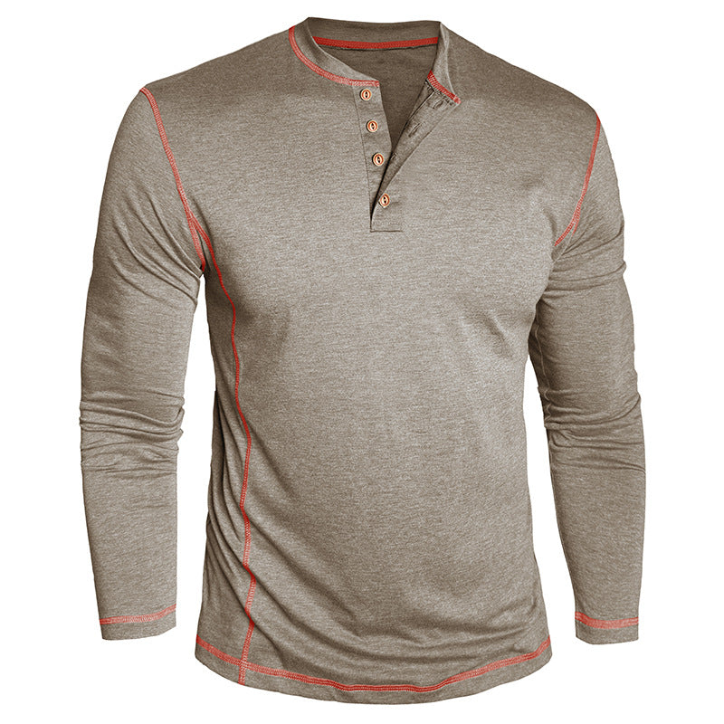Elegantes Herren Langarmshirt mit Knöpfen Modern
