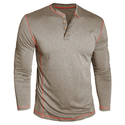 Elegantes Herren Langarmshirt mit Knöpfen Modern