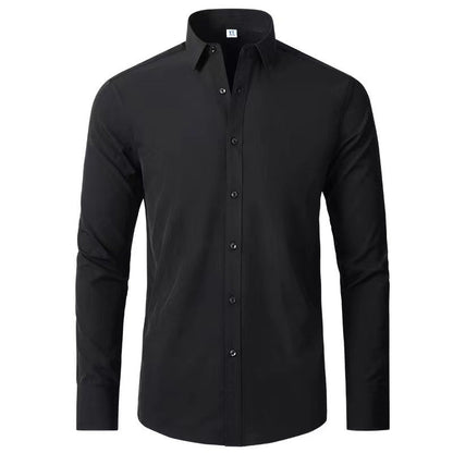 Herren Langarmhemd Slim Fit Elegantes Berlin Style