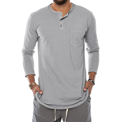 Ein moderner Langarm-Henley-Shirt für den Online-Shop sollte heißen: Langarm-Henley-Shirt mit modischem Knopfverschluss und praktischer Brusttasche BerlinGlamour 

Ich werde ihn
