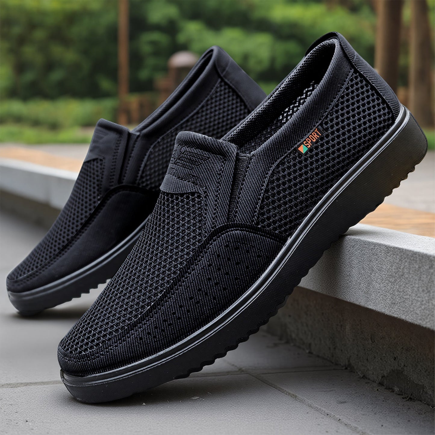 Damen Sportschuhe Atmungsaktiv Slip-On Laufschuhe Rutschfest