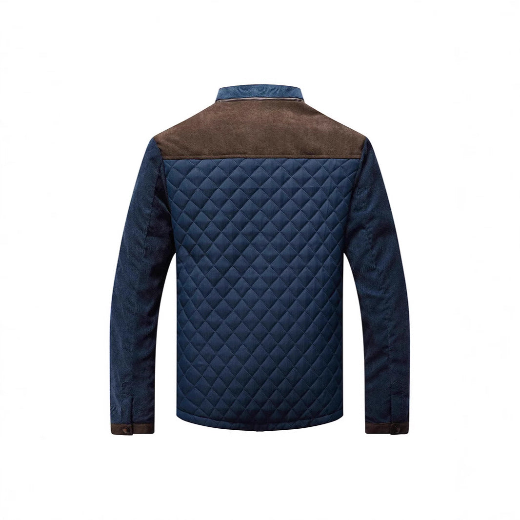 Herren Steppjacke Weich Warm Mit Futter