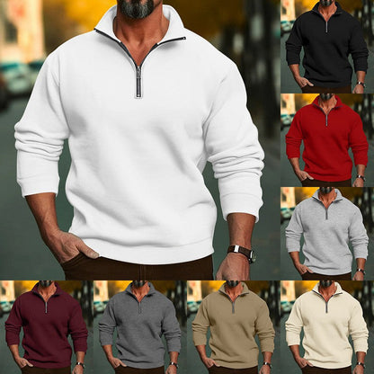 Herren Fleece Hoodie Reißverschluss Bequem Warm - BerlinGlamour