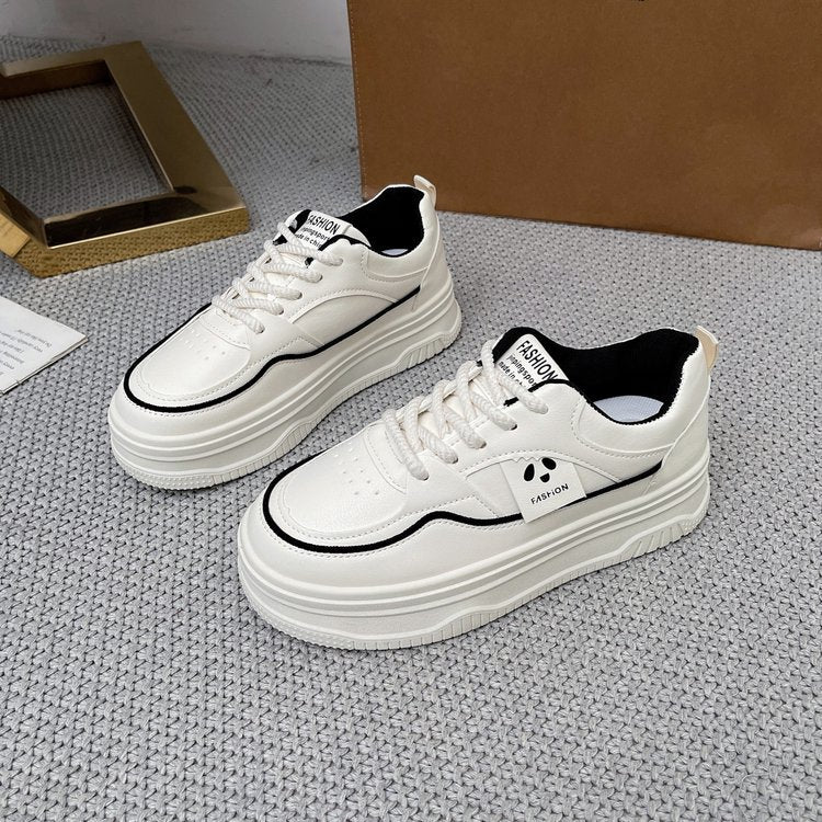 Damen Sneaker Plateau Modisch mit Dekoration