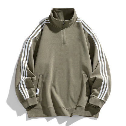 Herren Sportpullover mit Seitentaschen Modern Funktionell