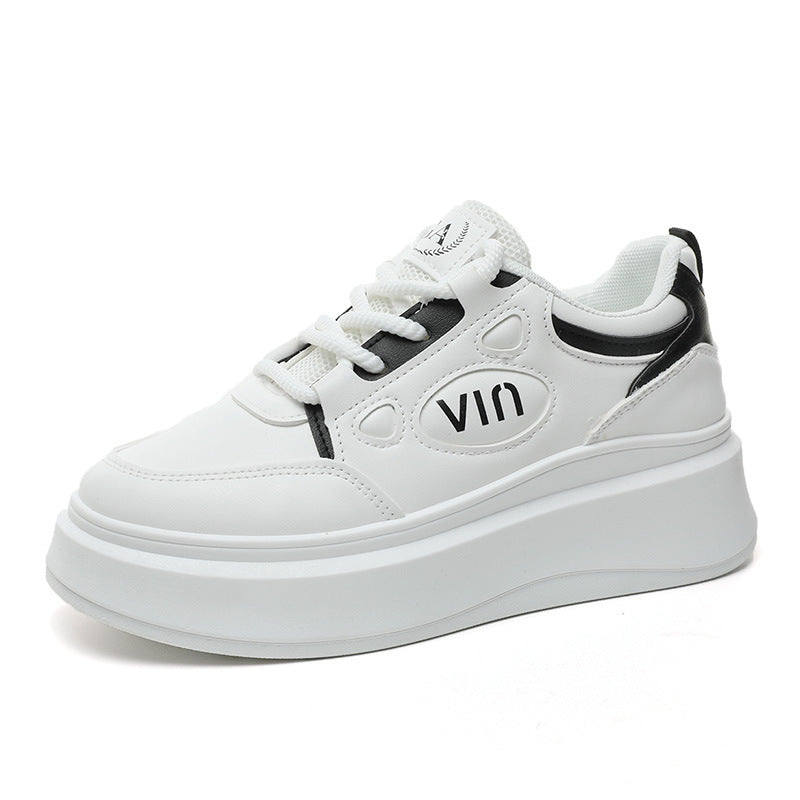 Damen Sneaker Sportlich Plateau Sohle Modern