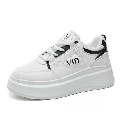 Damen Sneaker Sportlich Plateau Sohle Modern