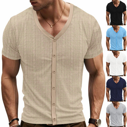 Herren Cardigan Hemd Kurzarm Modern Berlin Style - BerlinGlamour