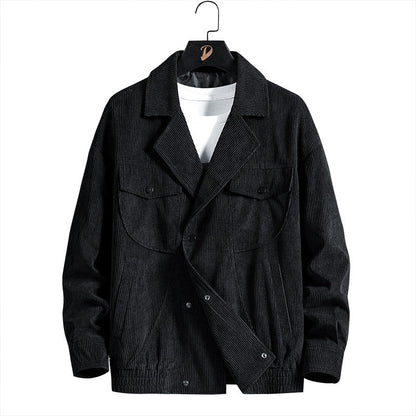 Herren Hemdjacke Cord Freizeitjacke Lässig Modern