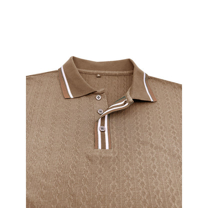 Herren Poloshirt Modern Strukturdesign Slim Fit