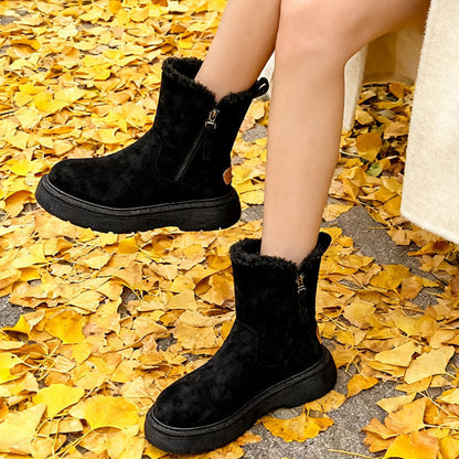 Damen Winterstiefel Isoliert Flauschig Robust
