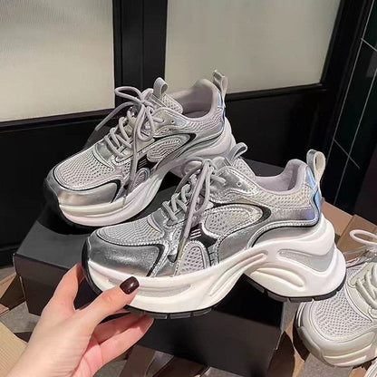 Damen Sneaker Hochwertig Atmungsaktiv Reflektierend Trendy