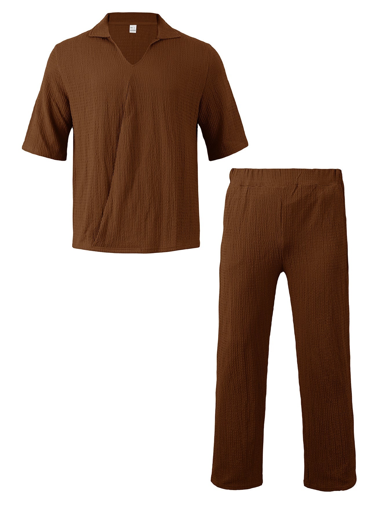 Herren Freizeit-Set V-Ausschnitt Elastisch Bequem