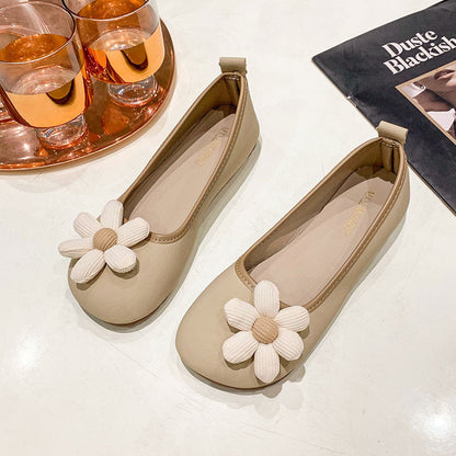 Damen Ballerinas Modisch Floral Flexibel