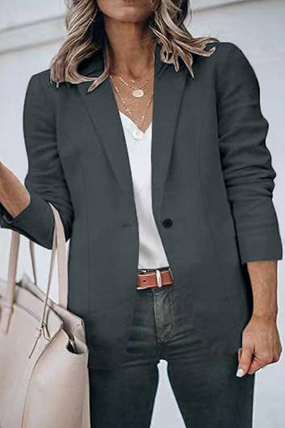 Damen Blazerjacke Elegante Slim Fit Modern