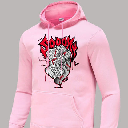 Herren Hoodie Grafitdruck Bequem Kängurutasche Streetwear